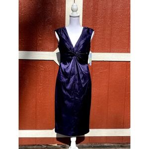 London Times Purple Pencil Dress